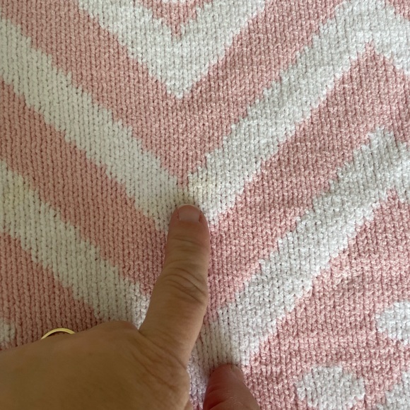 Nordstrom Rack Harper Canyon pink chevron stripe blanket baby - Picture 4 of 8